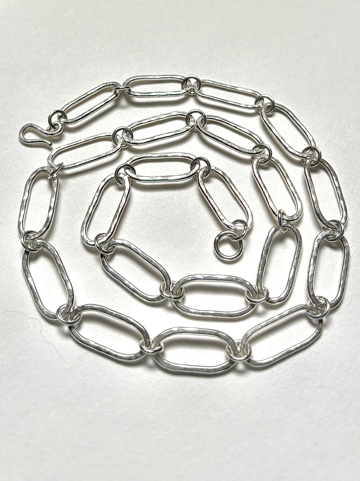 Legacy Oval Jewelry Set, Handcrafted Argentium Silver Necklace & Earrings