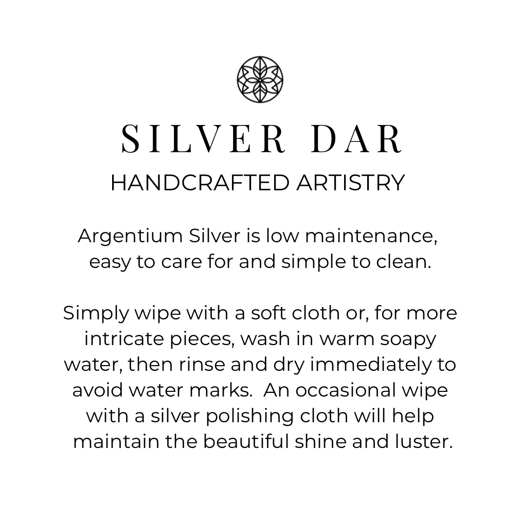 ARGENTIUM SILVER CHUNKY HEART PENDANT NECKLACE