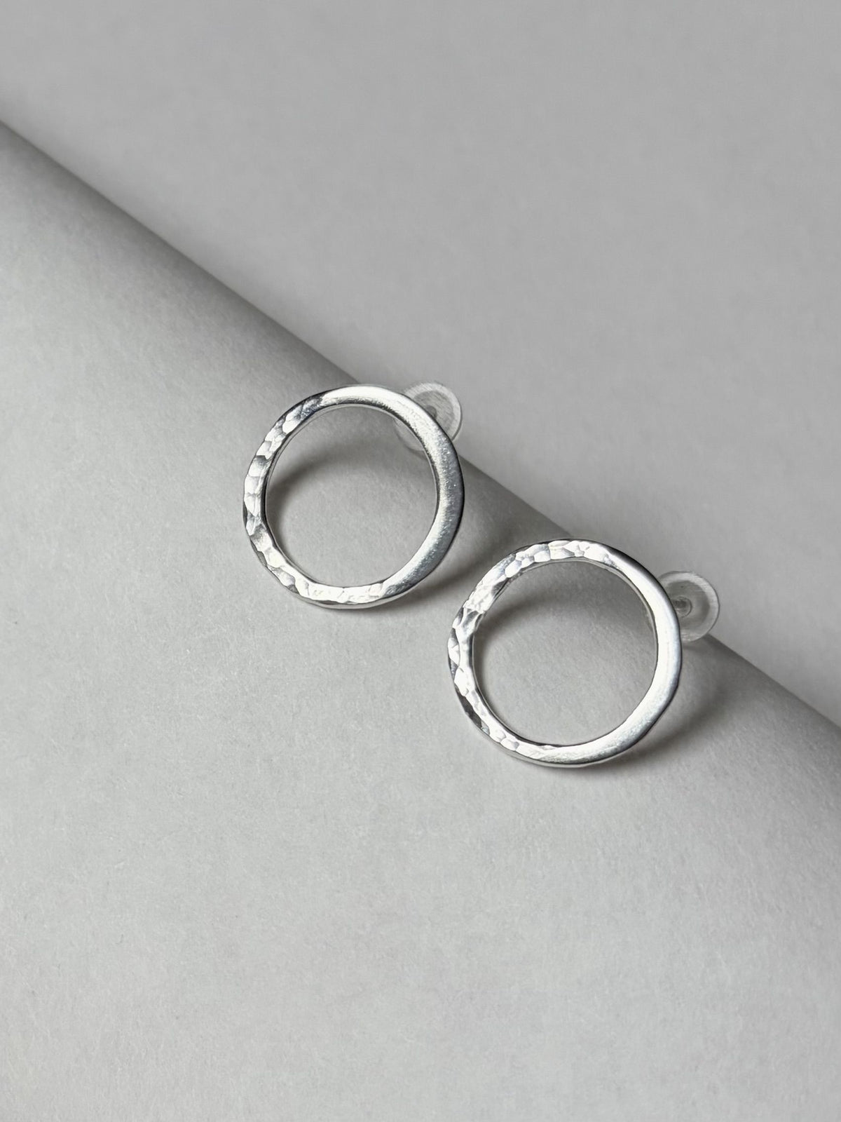 Argentium Silver Legacy Circle Post Earrings