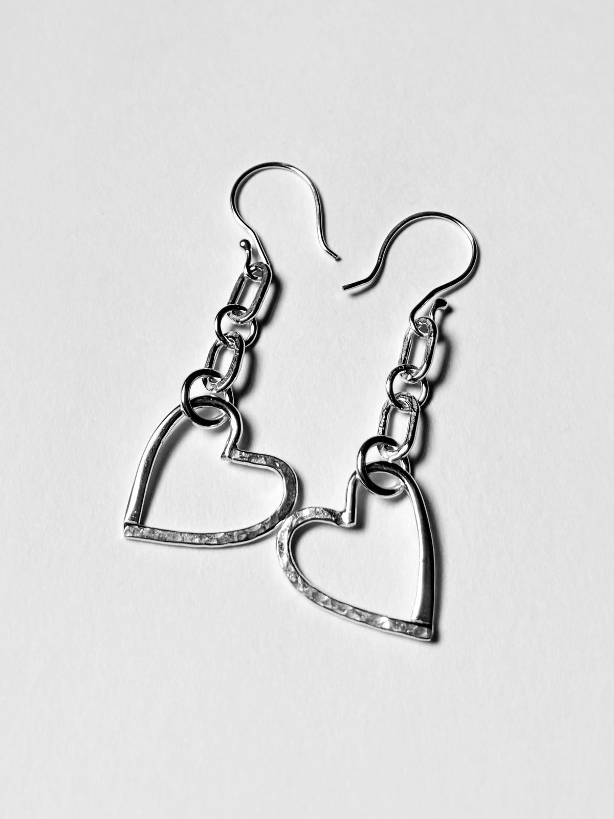 Legacy Heart Jewelry Set, Handcrafted Argentium Silver Necklace & Earrings