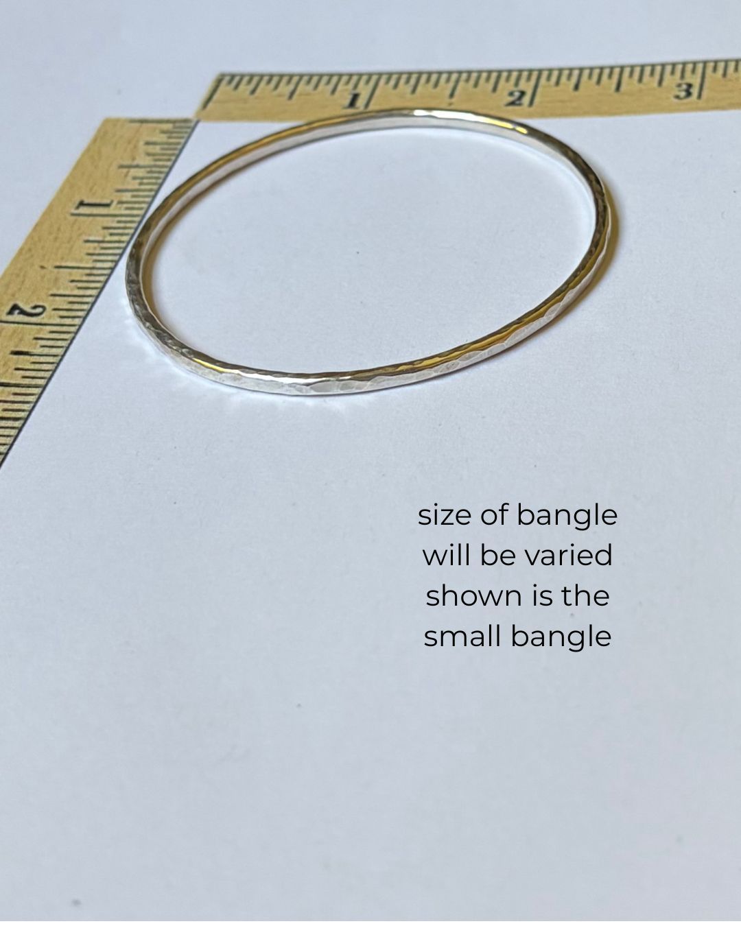 Heavy Single Argentium Silver Bangle Bracelet