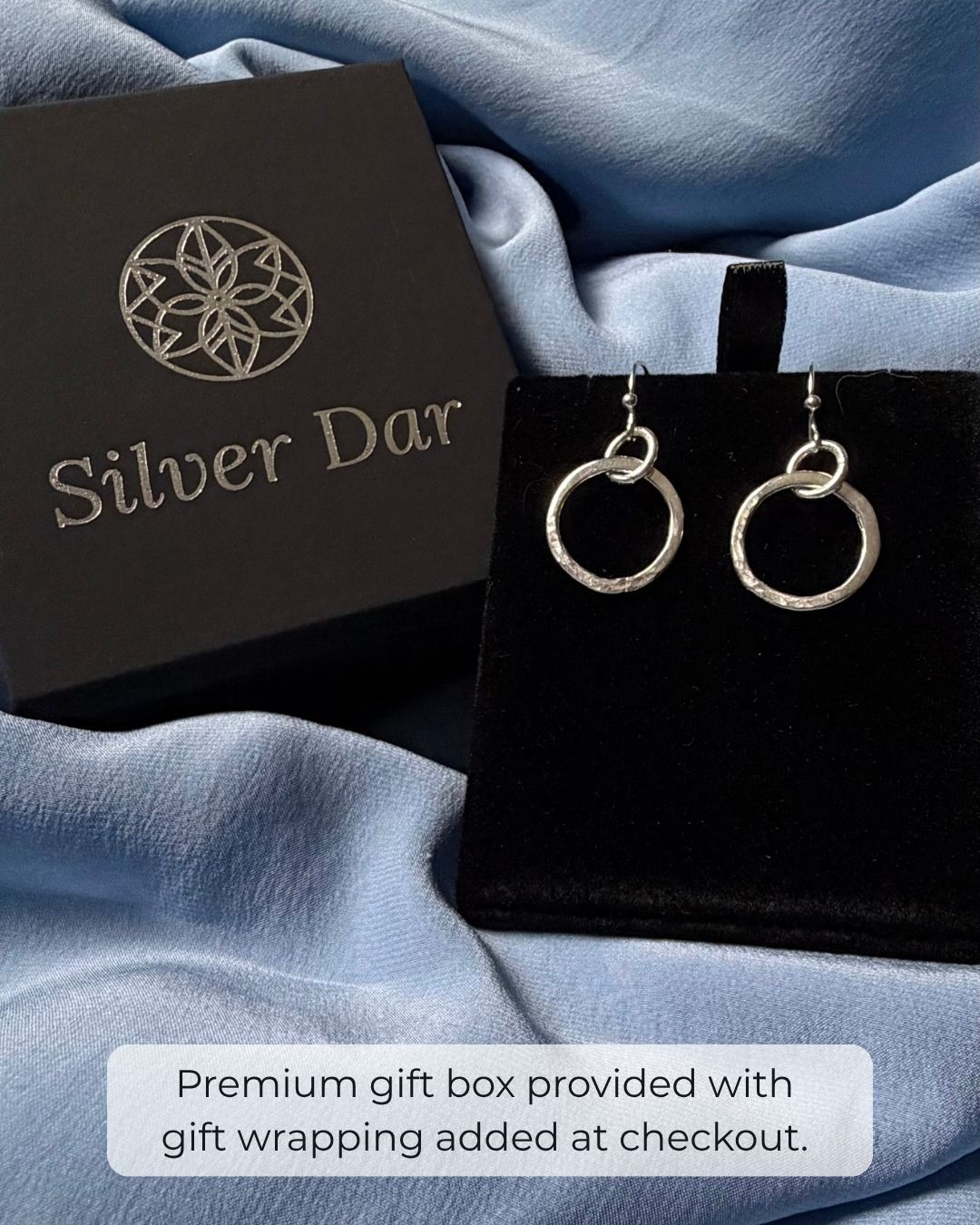 Argentium Silver Legacy Circle Dangle Earrings