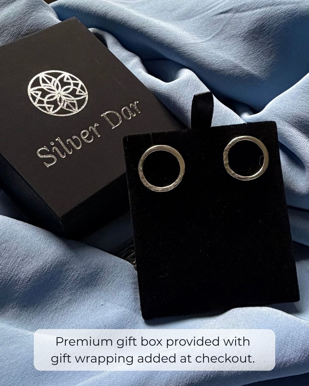 Argentium Silver Legacy Circle Post Earrings