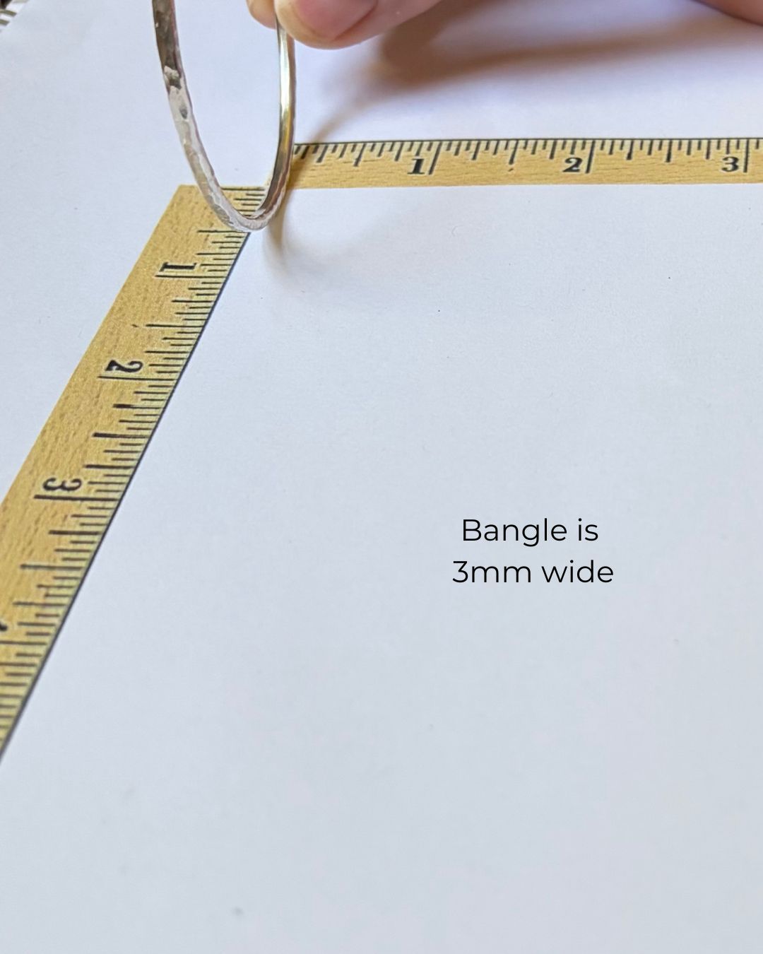 Heavy Single Argentium Silver Bangle Bracelet