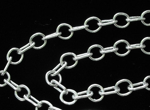 Handcrafted Argentium Silver Chain Necklace, Tarnish Resistant Artisan Jewelry, Durable Necklace