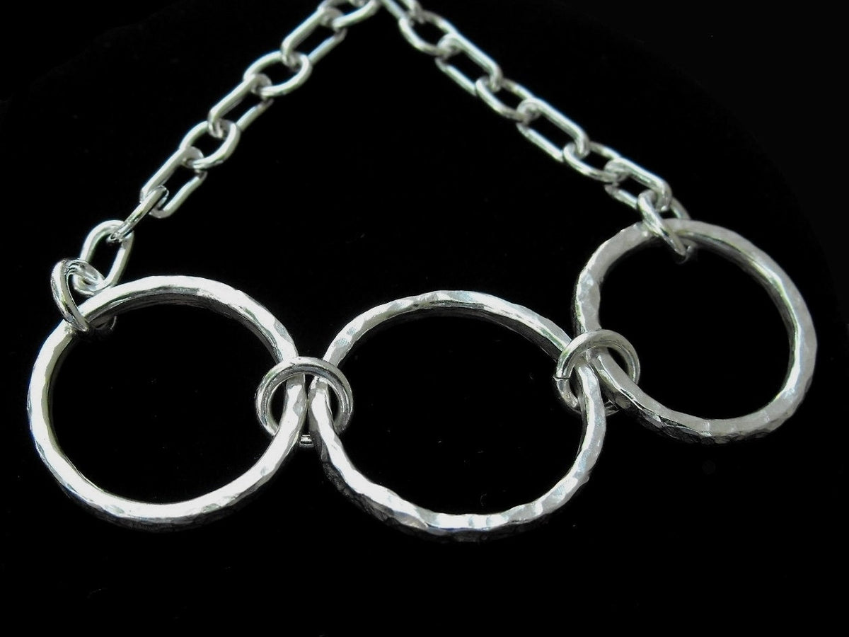 Argentium Silver Chunky Chain Bracelet, Hypoallergenic and Tarnish Resistant Chunky Jewelry Gift for Women