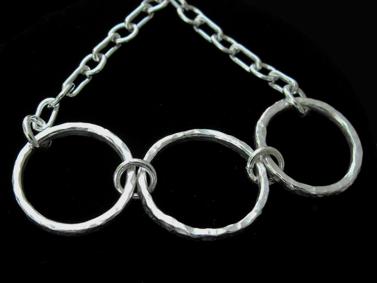 Argentium Silver Chunky Chain Bracelet, Hypoallergenic and Tarnish Resistant Chunky Jewelry Gift for Women