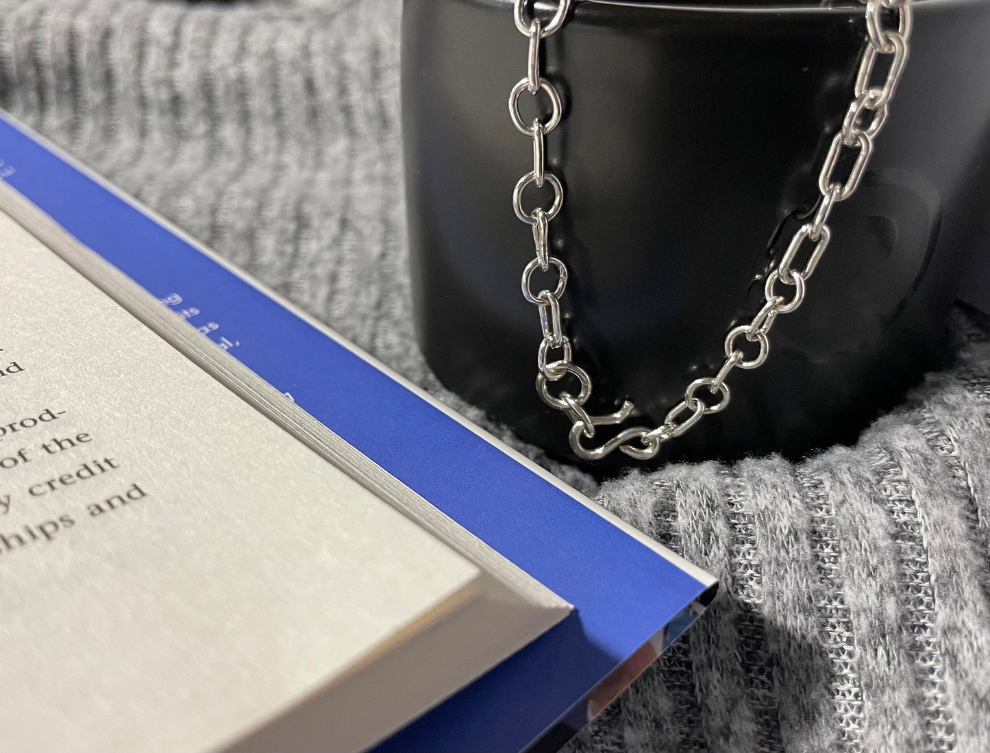 Handcrafted Argentium Silver Chain Bracelet, Hypoallergenic Tarnish Resistant Jewelry
