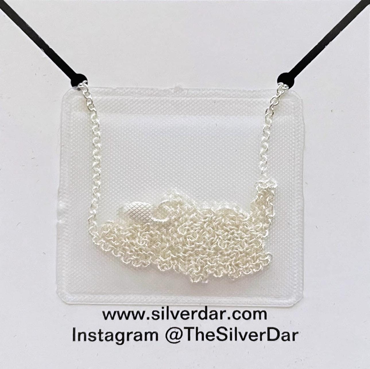Handcrafted Argentium Silver Charm Necklace, Everyday Layering Jewelry