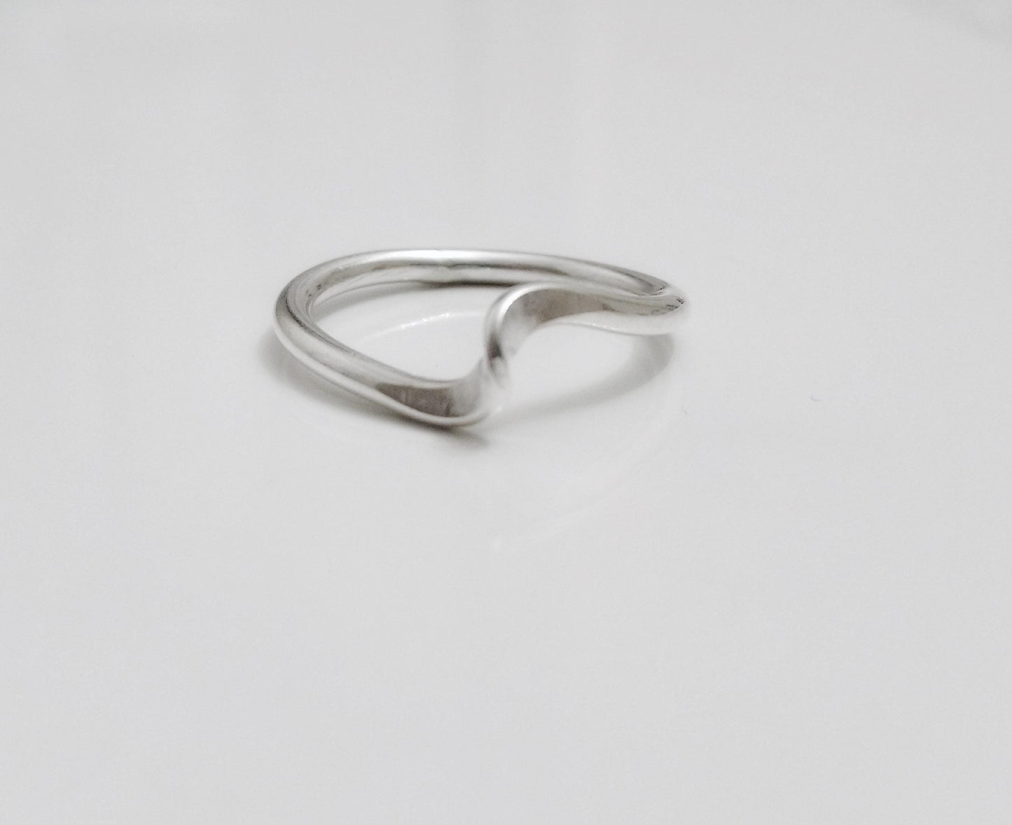 Handcrafted Argentium Silver Twist Ring, Hypoallergenic Tarnish Resistant Jewelry