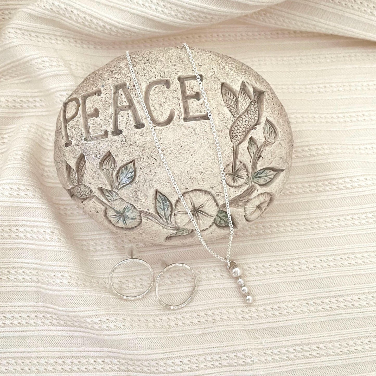 Handcrafted Argentium Silver Charm Necklace, Everyday Layering Jewelry