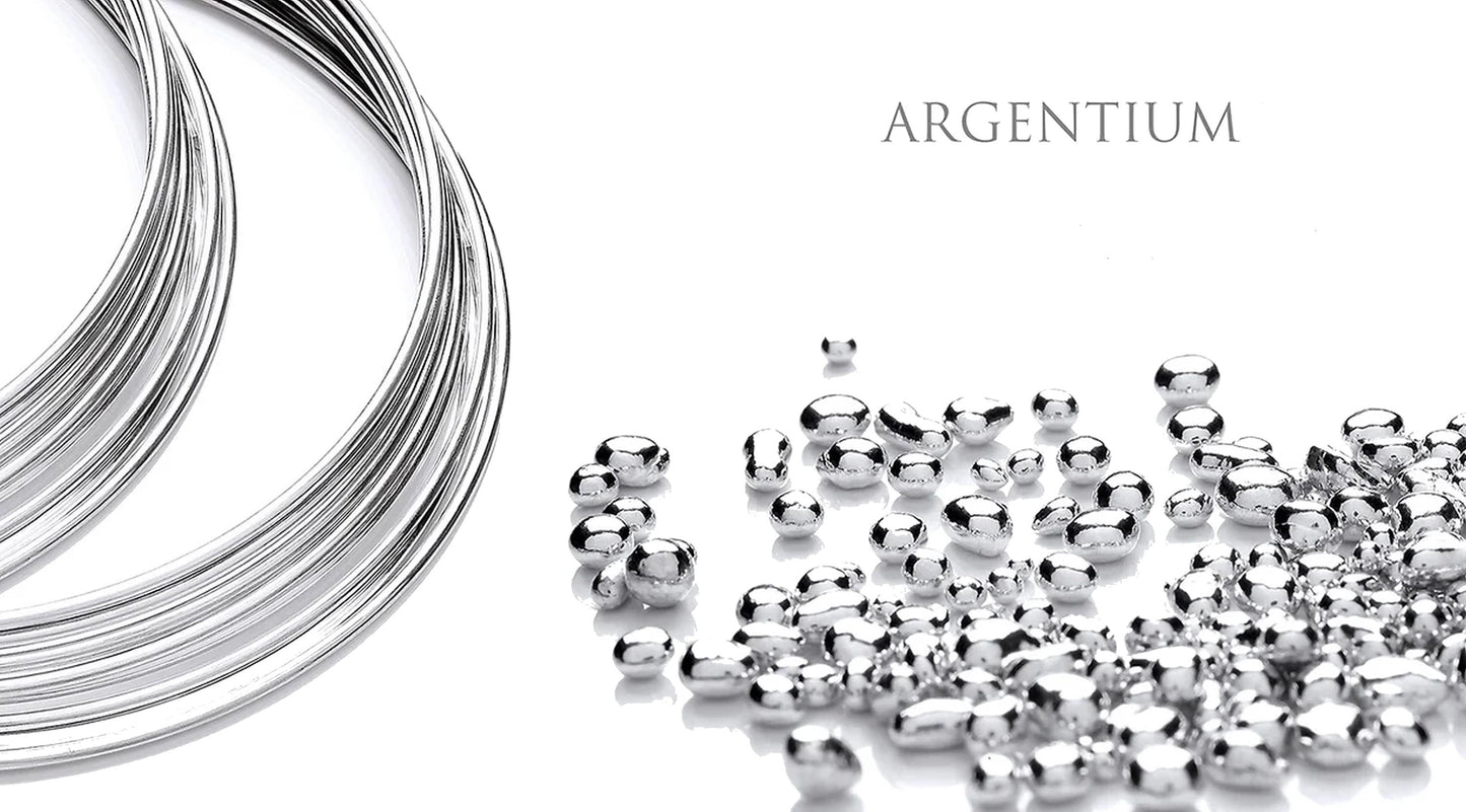 Argentium Silver Double Hoop Earrings, Modern Tarnish Resistant Jewelry