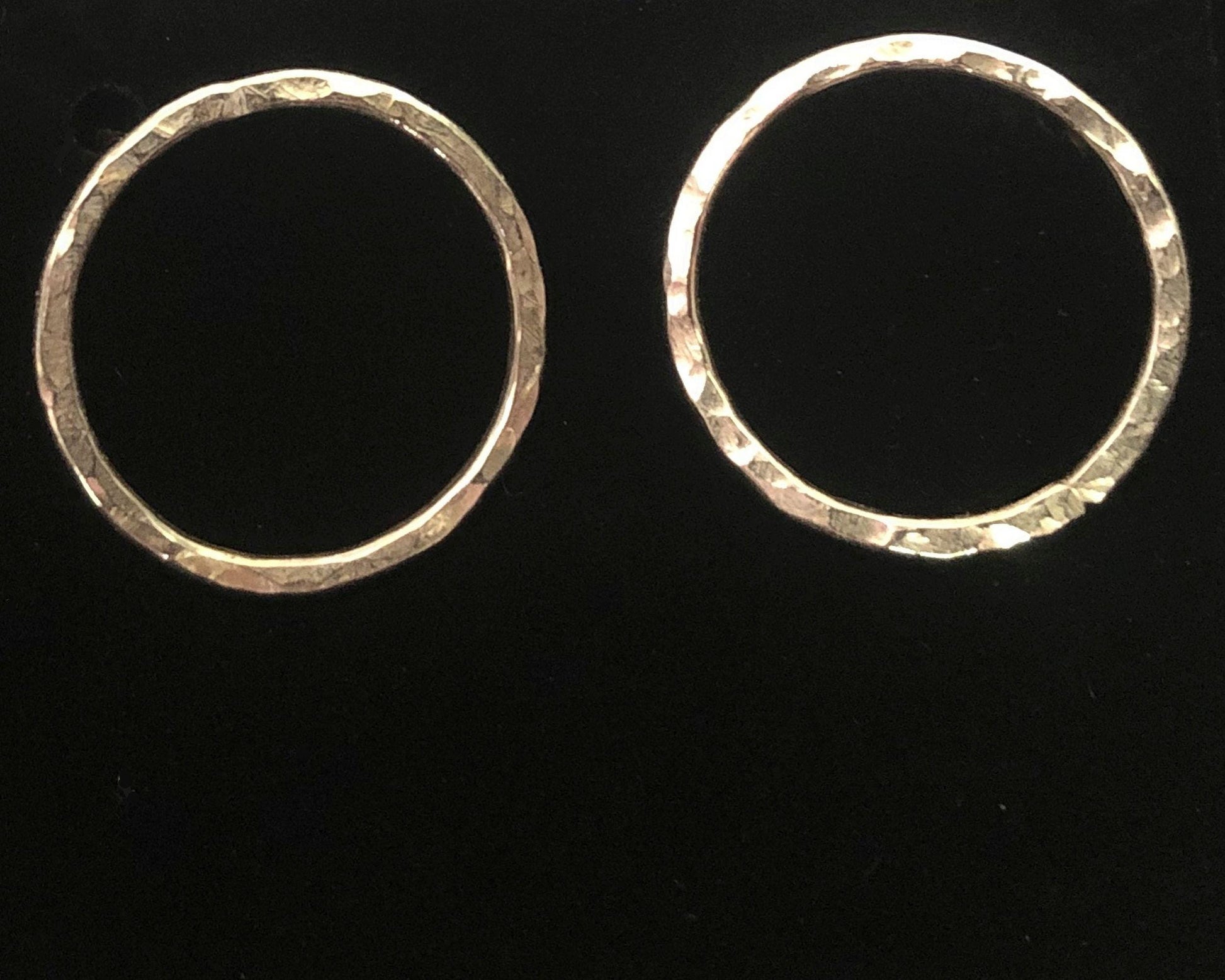 Handcrafted Argentium Silver Hoop Stud Earrings, Tarnish Free and Hypoallergenic Modern Jewelry