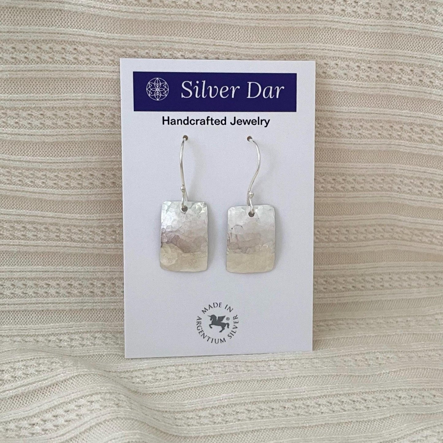 Hypoallergenic Argentium Silver Dangle Earrings, Modern Tarnish Resistant Jewelry for Women