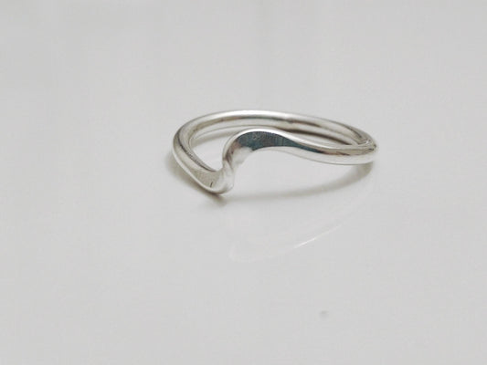 Handcrafted Argentium Silver Twist Ring, Hypoallergenic Tarnish Resistant Jewelry