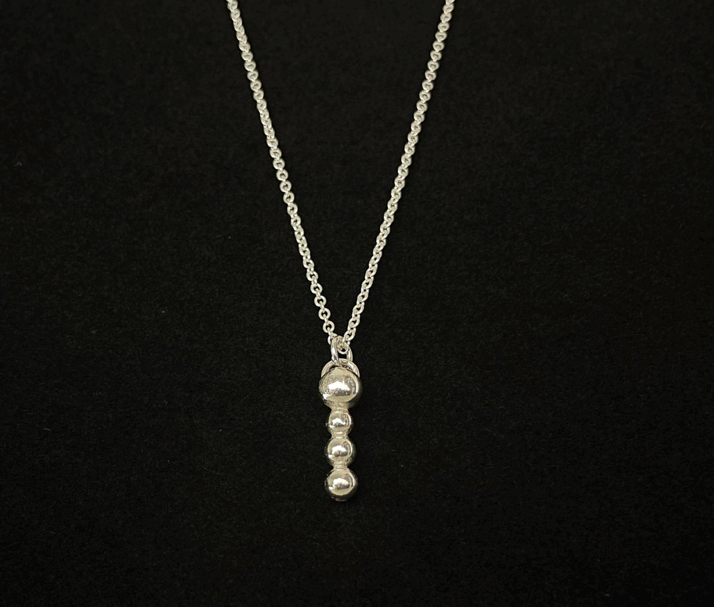 Handcrafted Argentium Silver Charm Necklace, Everyday Layering Jewelry