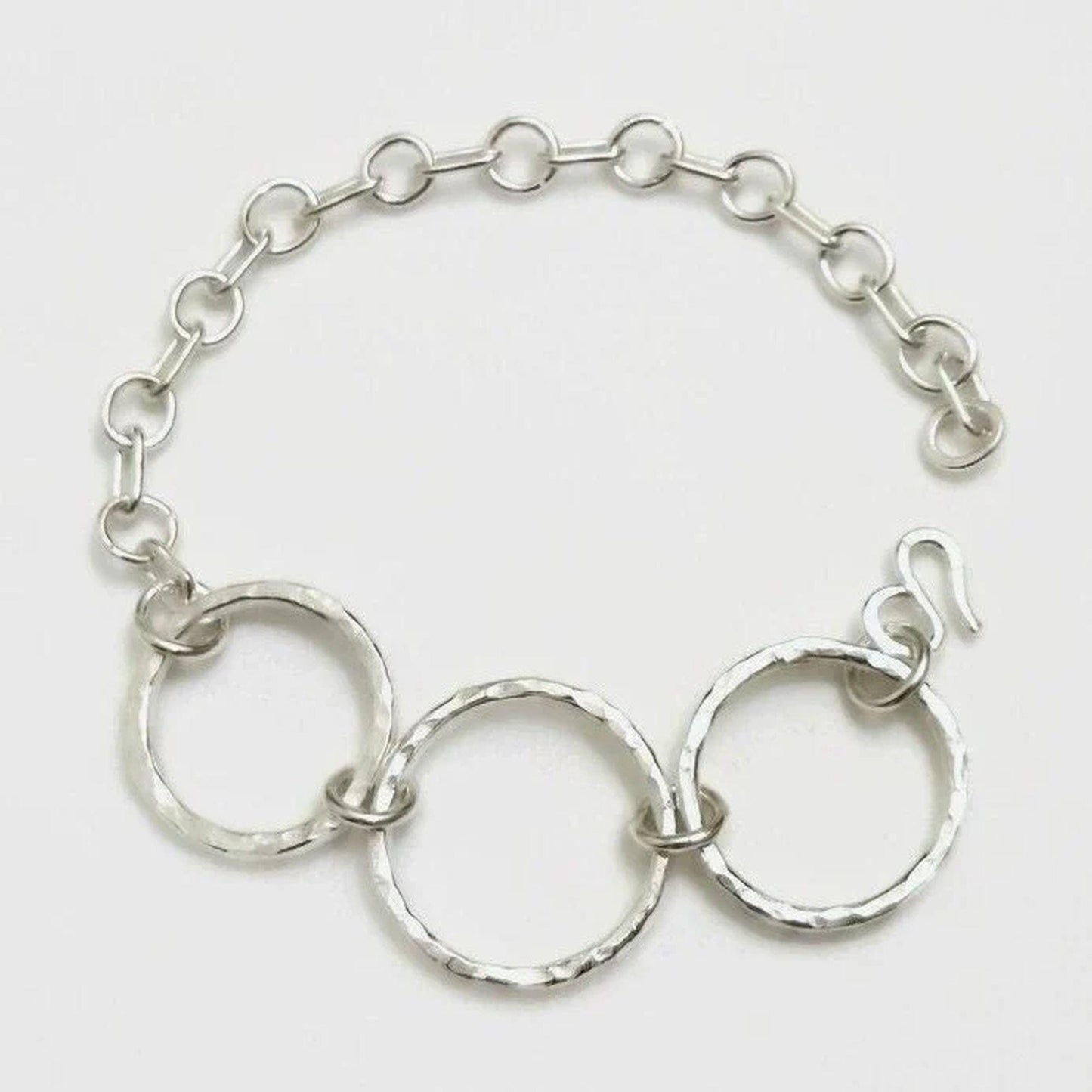 Argentium Silver Chunky Chain Bracelet, Hypoallergenic and Tarnish Resistant Chunky Jewelry Gift for Women
