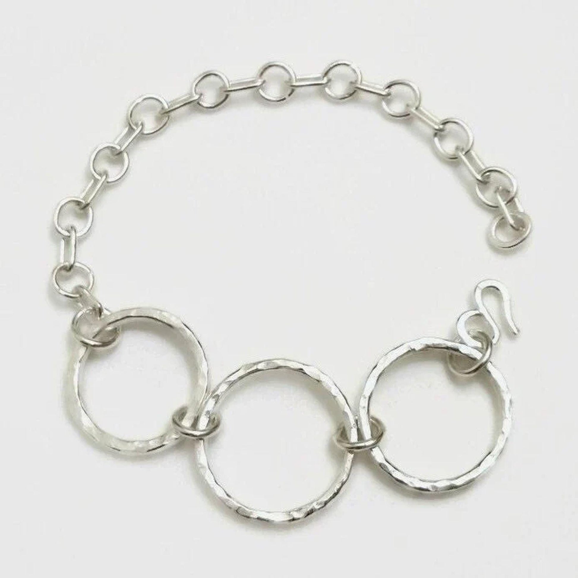 Argentium Silver Chunky Chain Bracelet, Hypoallergenic and Tarnish Resistant Chunky Jewelry Gift for Women
