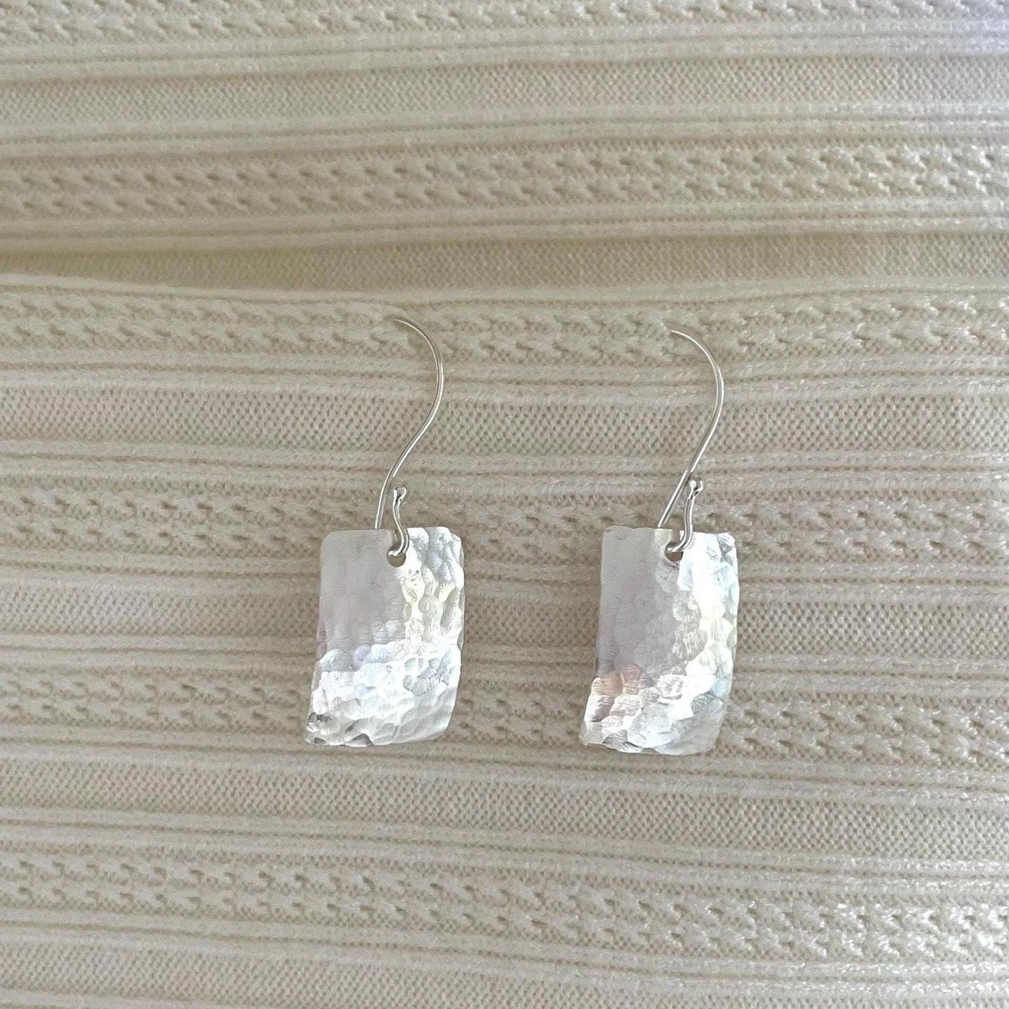Hypoallergenic Argentium Silver Dangle Earrings, Modern Tarnish Resistant Jewelry for Women