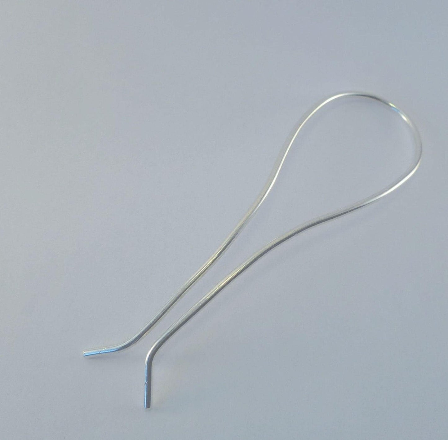 Argentium Silver French Hair Pin, Handcrafted Updo Jewelry, Long Hair Accessory