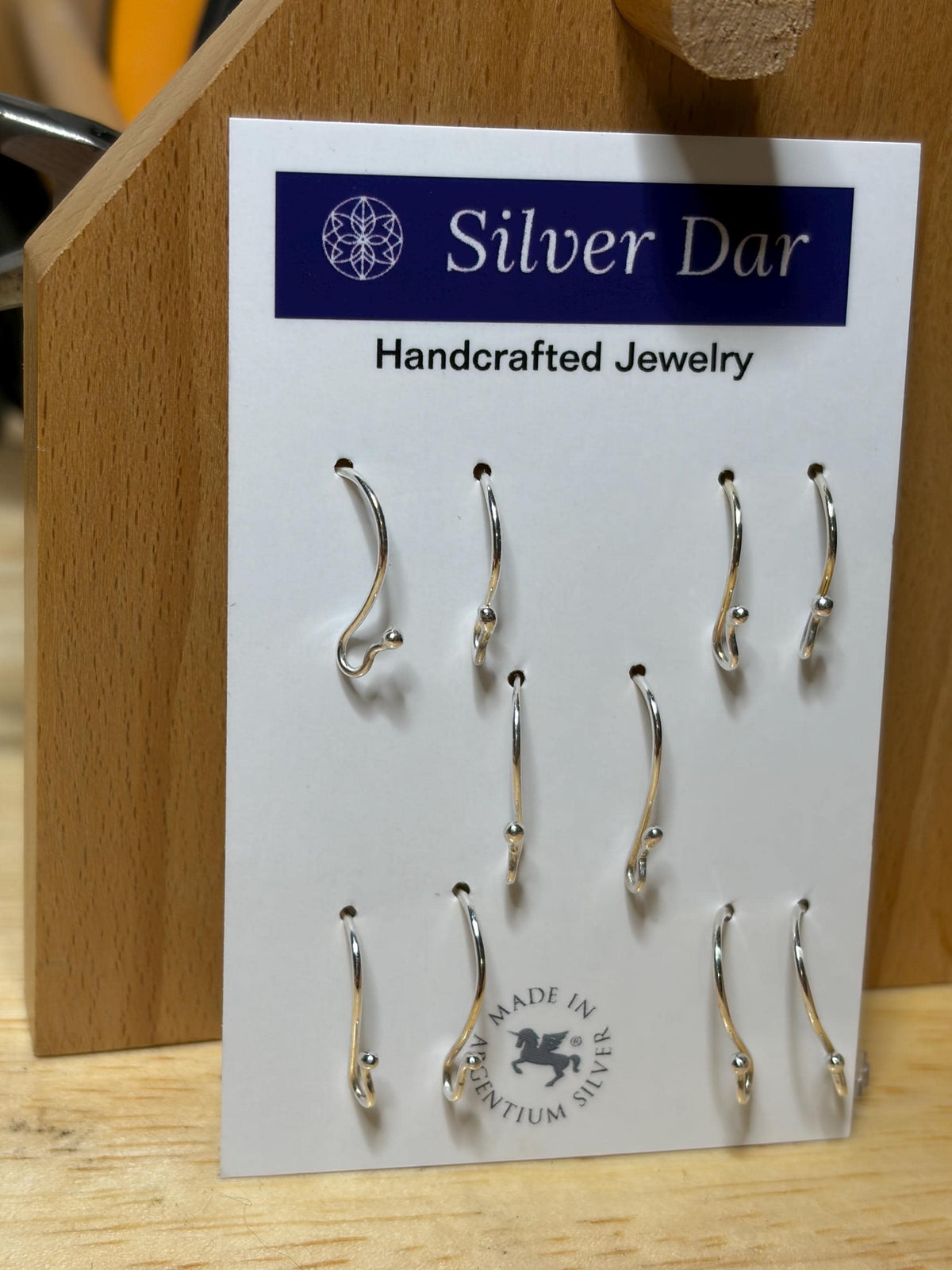 Argentium Silver French Ear Wires, Hypoallergenic, Tarnish Resistant, Recycled Silver
