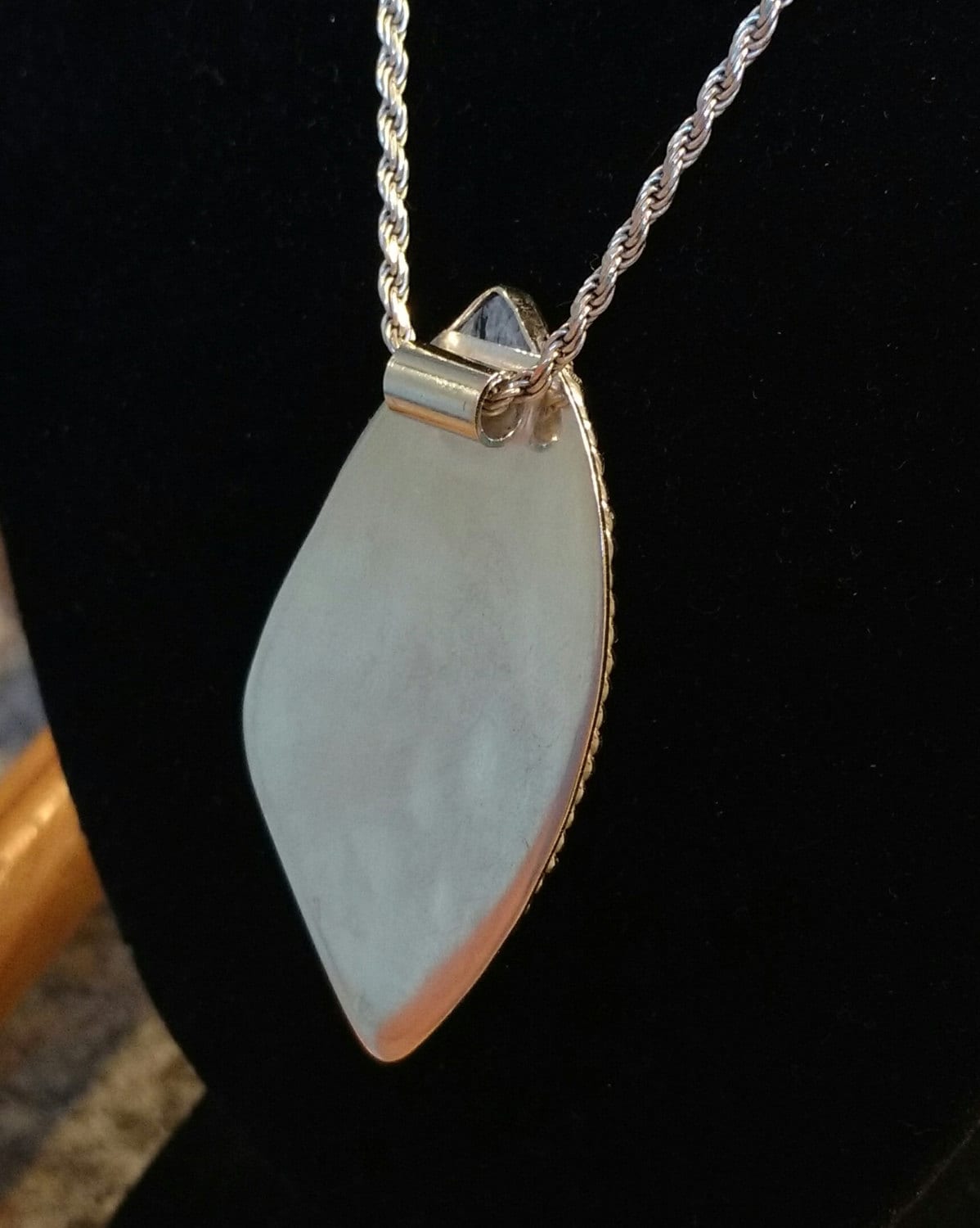 Natural Snowflake Obsidian Pendant Necklace, Handmade Stone Jewelry, Grounding Crystal Necklace, Spiritual Gift for Her