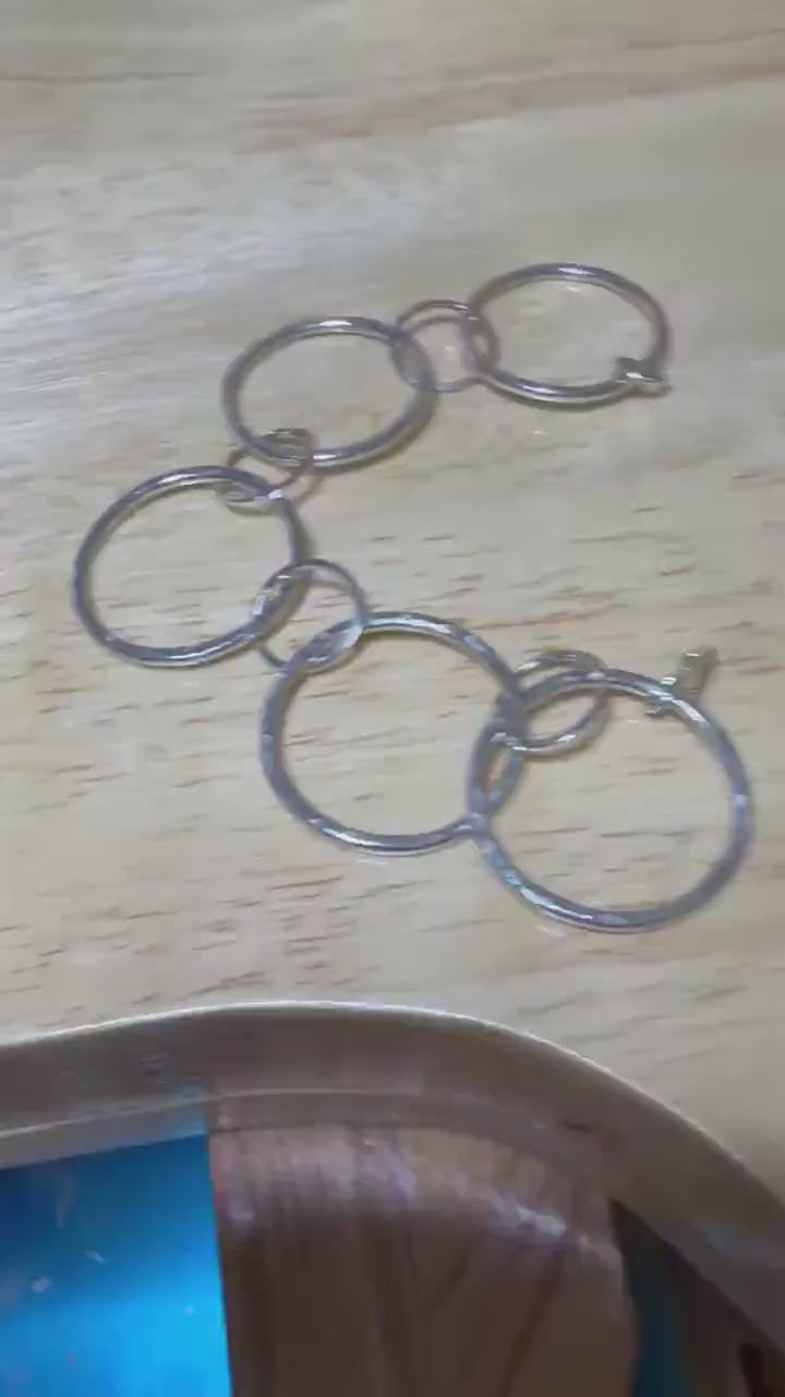 Hand Hammered Argentium Silver Hoop Bracelet, Tarnish Resistant Modern Jewelry