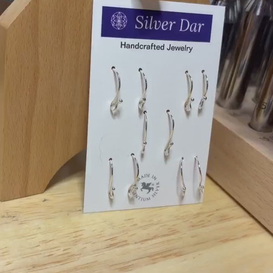 Argentium Silver French Ear Wires, Hypoallergenic, Tarnish Resistant, Recycled Silver