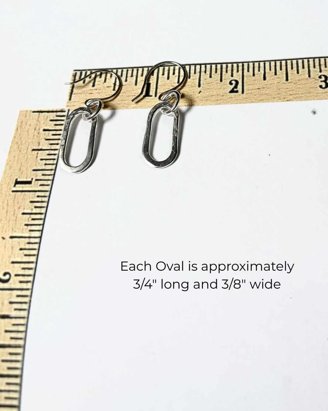 Argentium Silver Legacy Oval Dangle Earrings