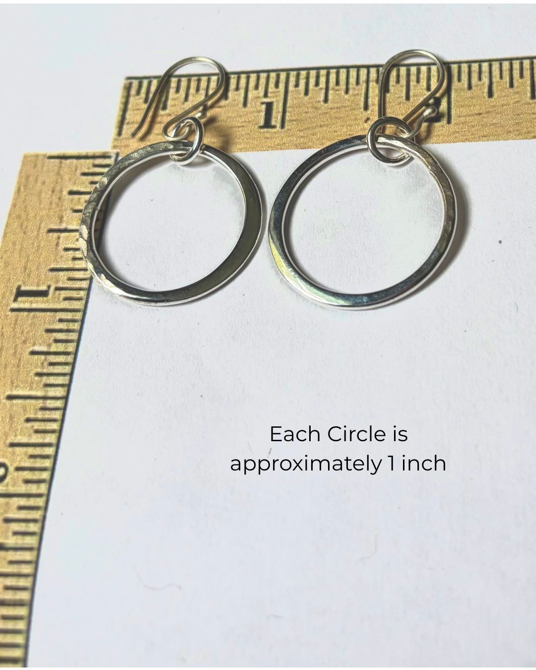 Argentium Silver Large Legacy Circle Dangle Earrings