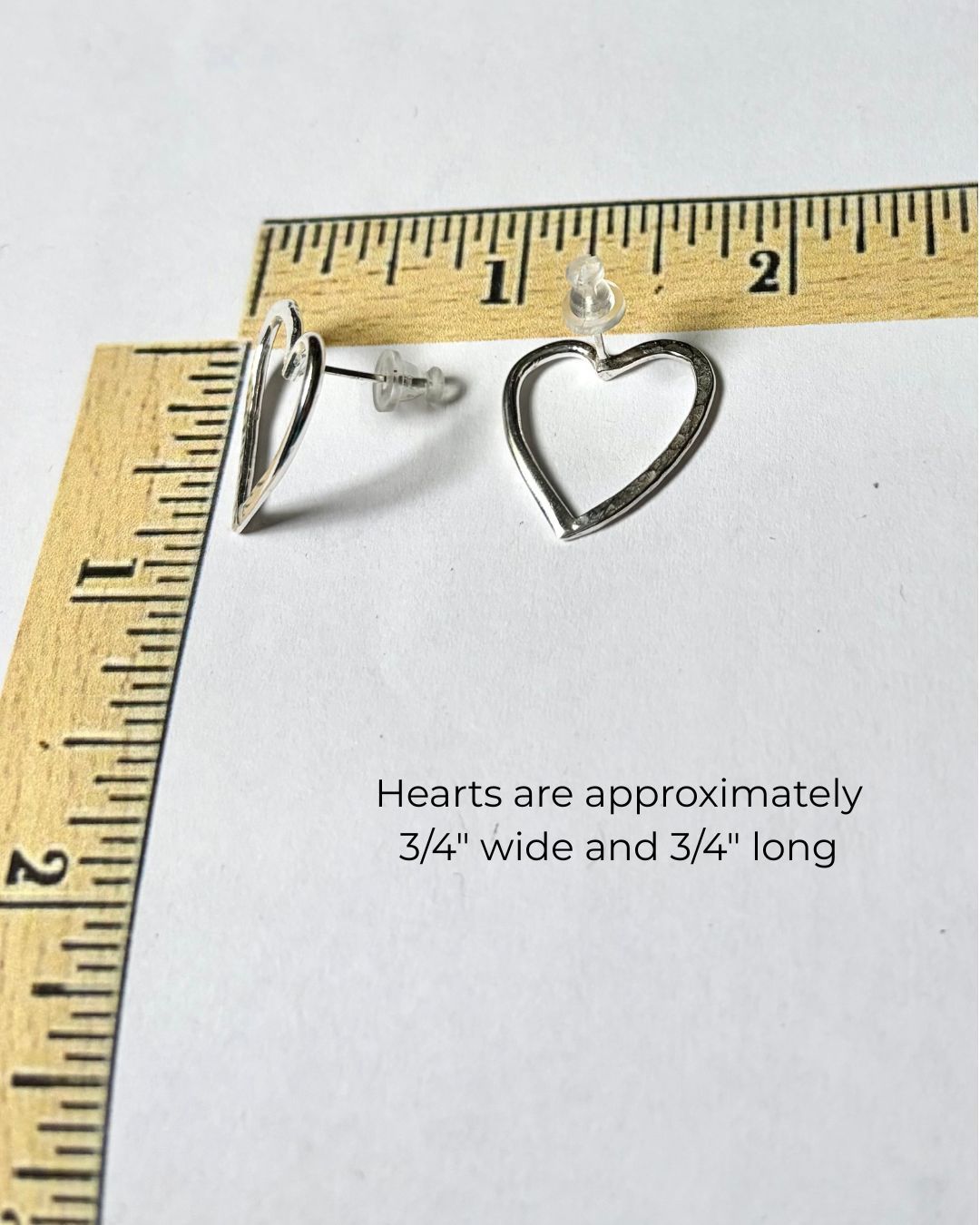 Argentium Silver Legacy Heart Post Earrings