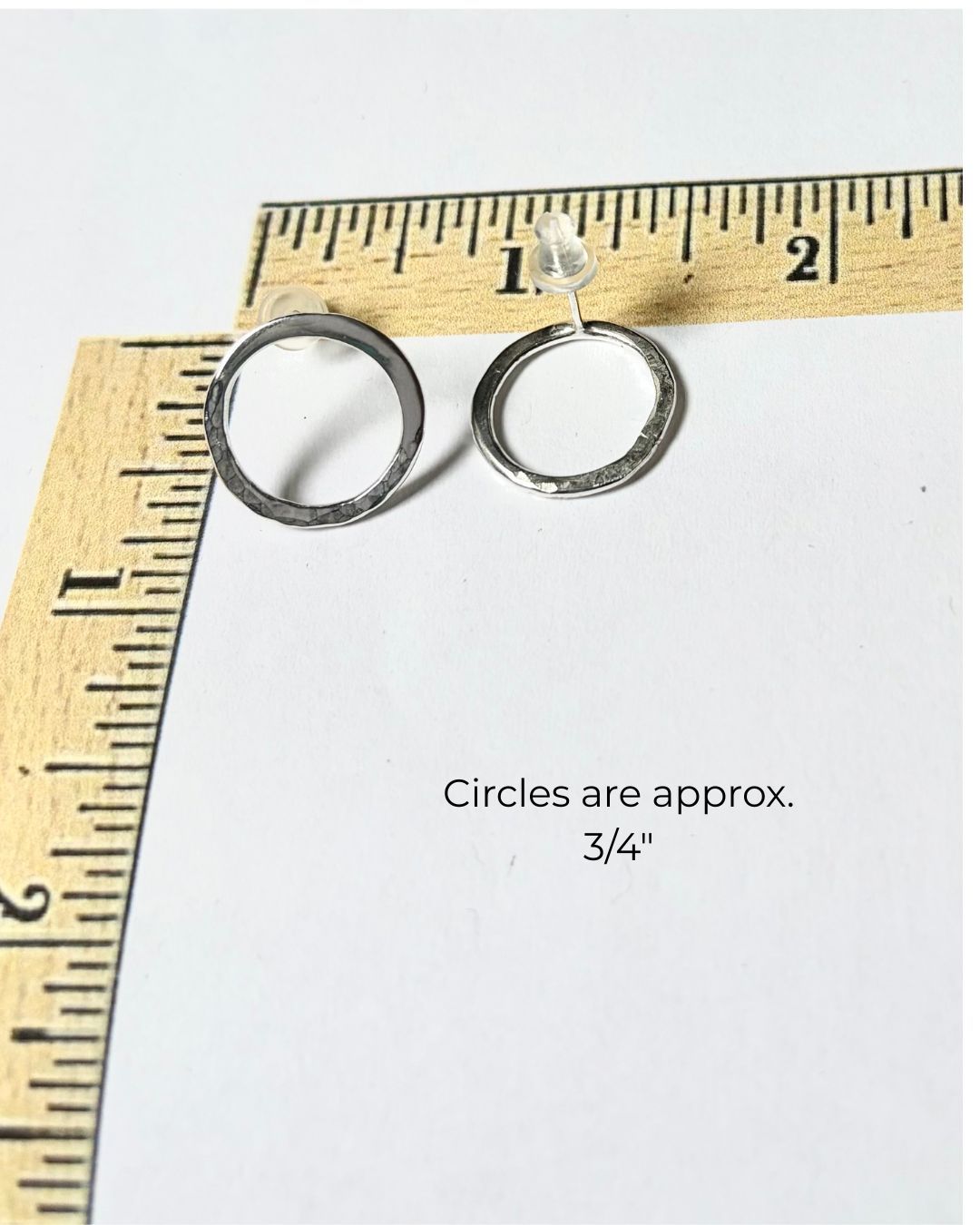 Argentium Silver Legacy Circle Post Earrings