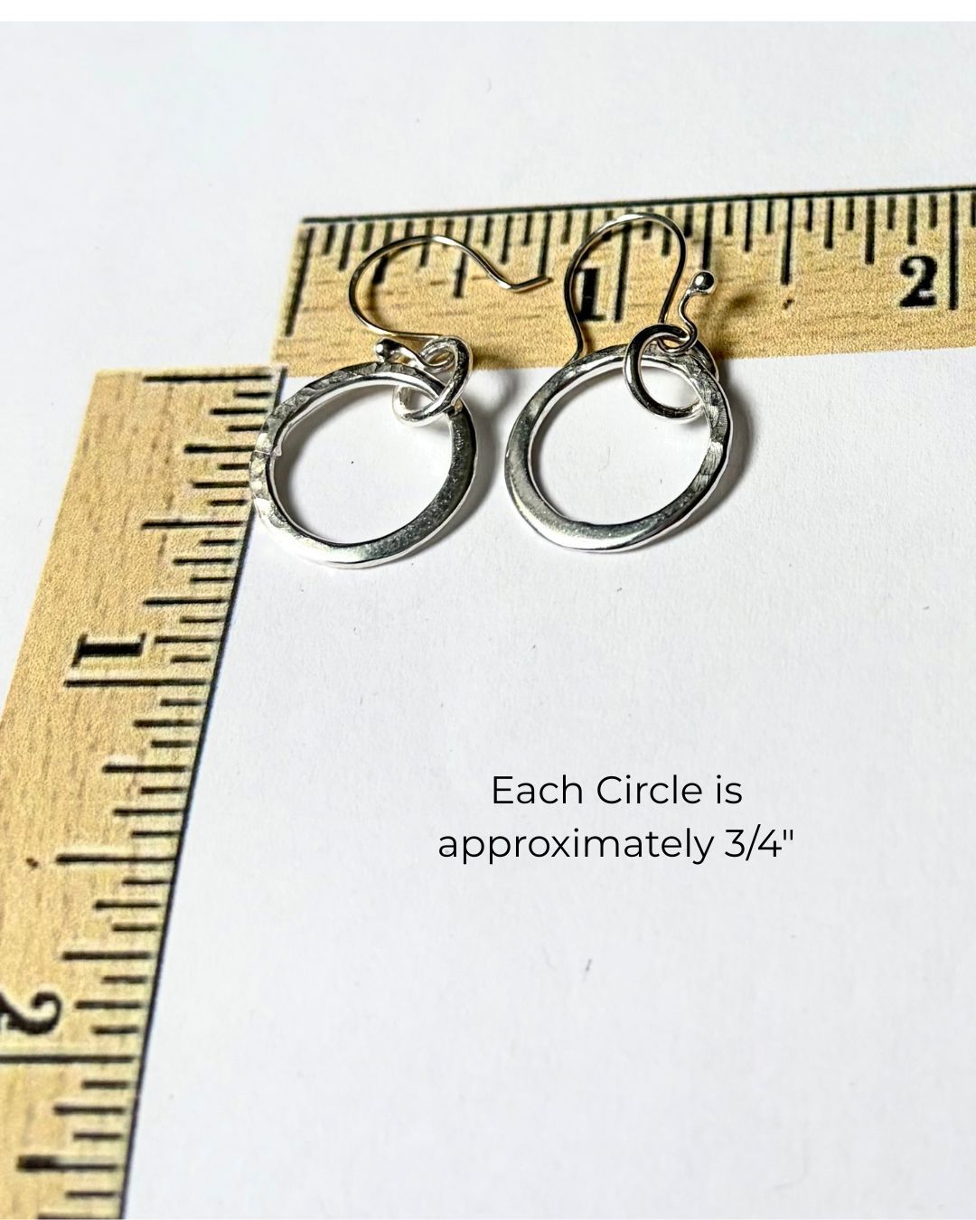 Argentium Silver Legacy Circle Dangle Earrings